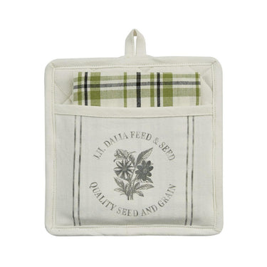 J.H. Dalia Pocket Pot Holder Set of 3 Park Designs - The Fox Decor